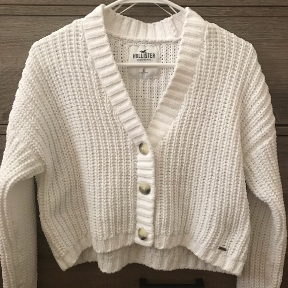Hollister Crop Knitted Cardigan 